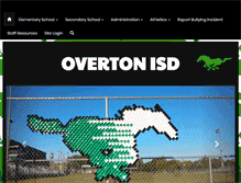 Tablet Screenshot of overtonisd.org